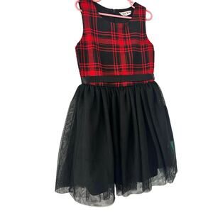Knits Works Christmas dress Sz 6X Xmas holiday wear black tutu dress